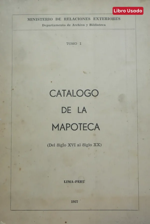 CATALOGO DE LA MAPOTECA