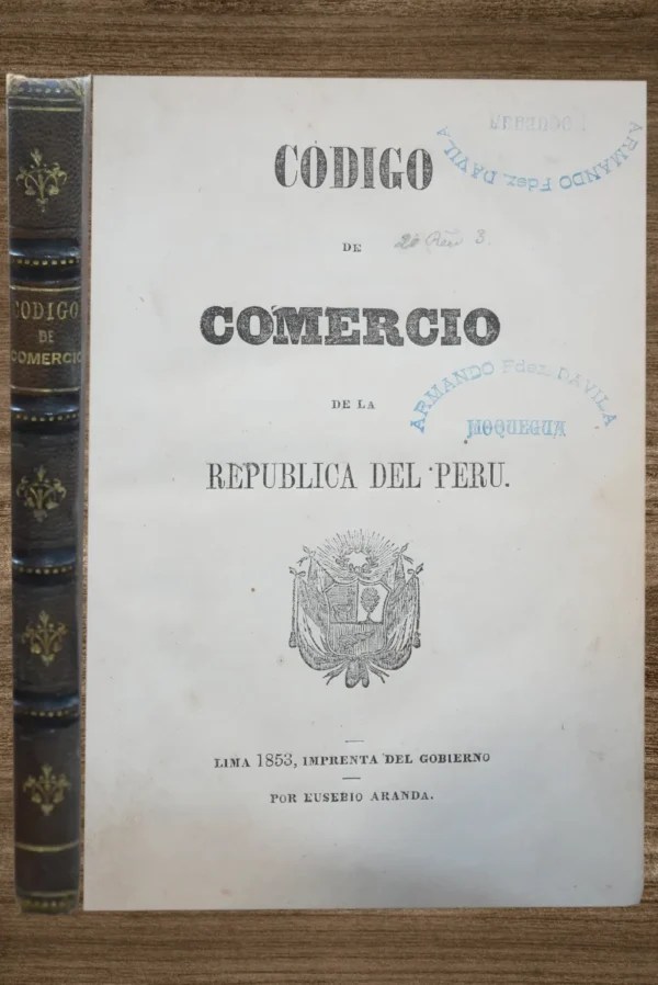 CODIGO DE COMERCIO DE LA REPUBLICA DEL PERU