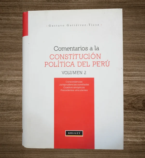 COMENTARIOS A LA CONSTITUCIÓN POLÍTICA DEL PERU (2 TOMOS) - Imagen 4