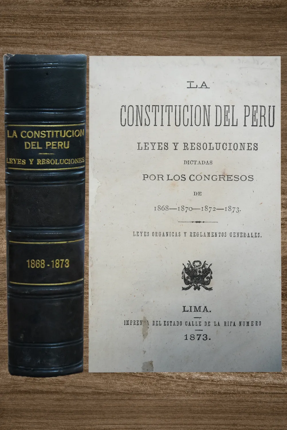LA CONSTITUCIÓN DEL PERU LEYES Y RESOLUCIONES DICTADAS POR LOS CONGRESOS