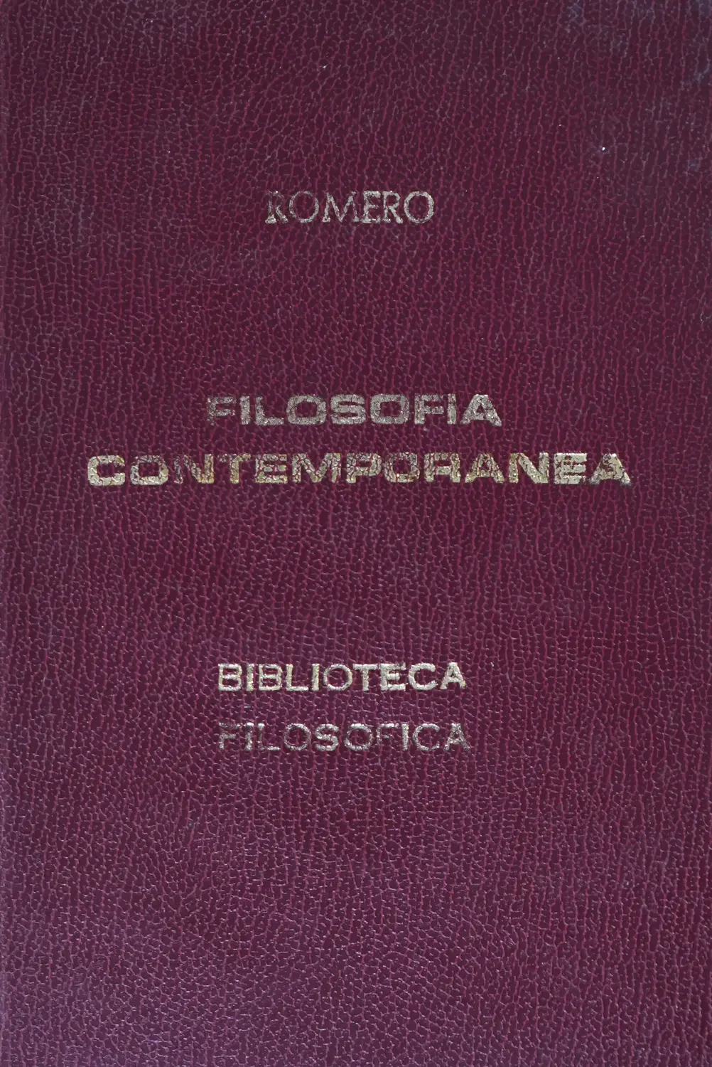 FILOSOFÍA CONTEMPORÁNEA