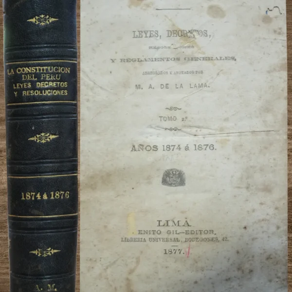 LA CONSTITUCIÓN DEL PERU LEYES, DECRETOS, RESOLUCIONES Y REGLAMENTOS GENERALES