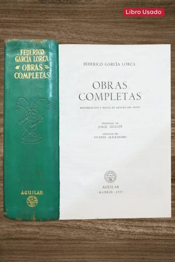 FEDERICO GARCÍA LORCA, OBRAS COMPLETAS (EDICIÓN AGUILAR)