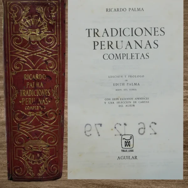 TRADICIONES PERUANAS COMPLETAS (EDICIÓN AGUILAR)