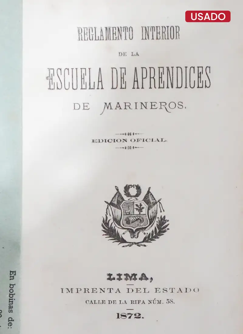 REGLAMENTO INTERIOR DE LA ESCUELA DE APRENDICES DE MARINEROS