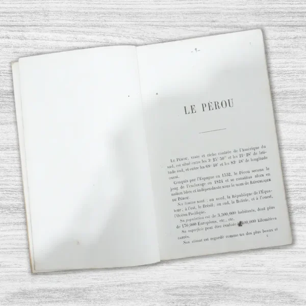 NOTICE SUR LA RÉPUBLIQUE DU PÉROU - Imagen 2