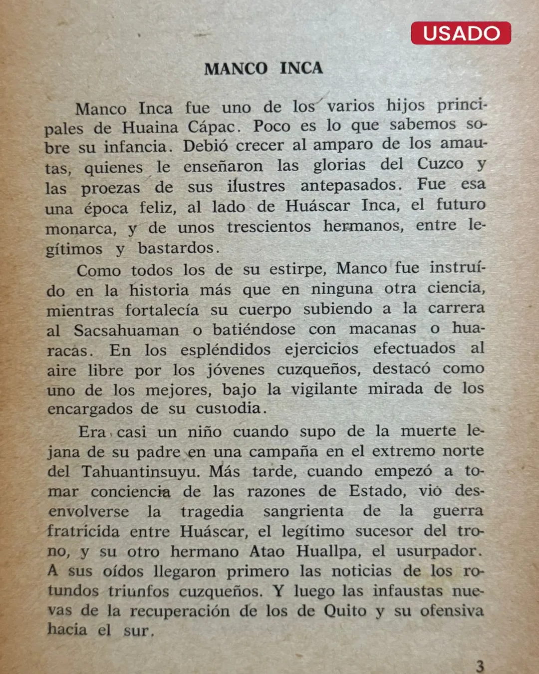 MANCO INCA EL GRAN REBELDE - Imagen 2