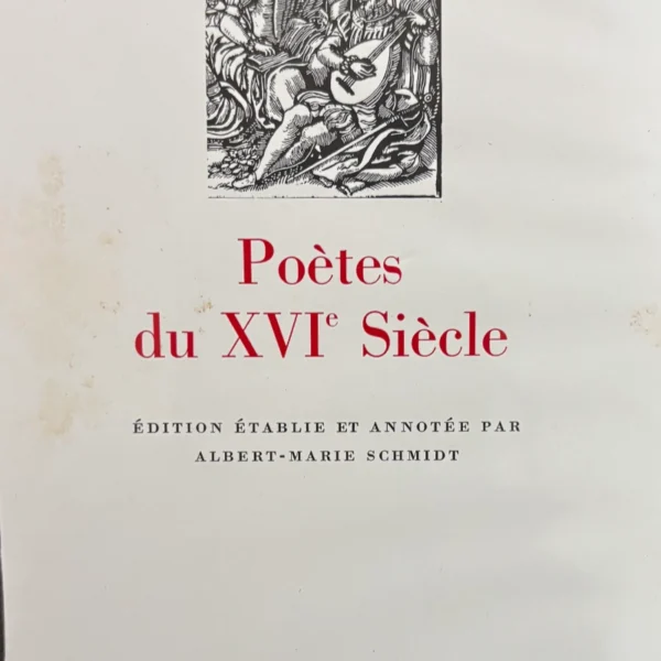 POÈTES DU XVI SIÈCLE