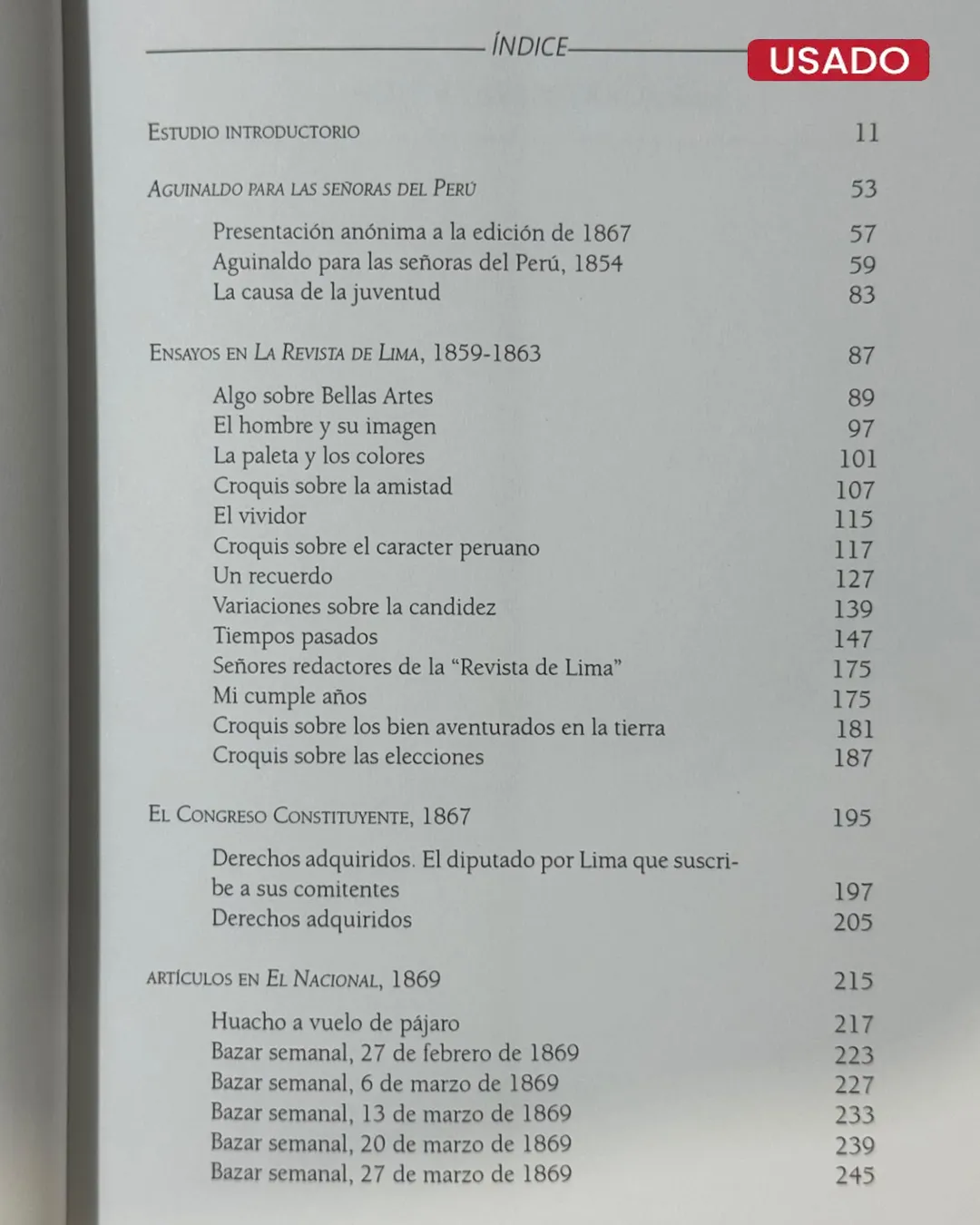 AGUINALDO PARA LAS SEÑORAS DEL PERÚ Y OTROS ENSAYOS (1854-1869) - Imagen 2