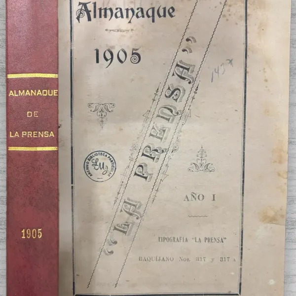 ALMANAQUE 1905 «LA PRENSA» AÑO I