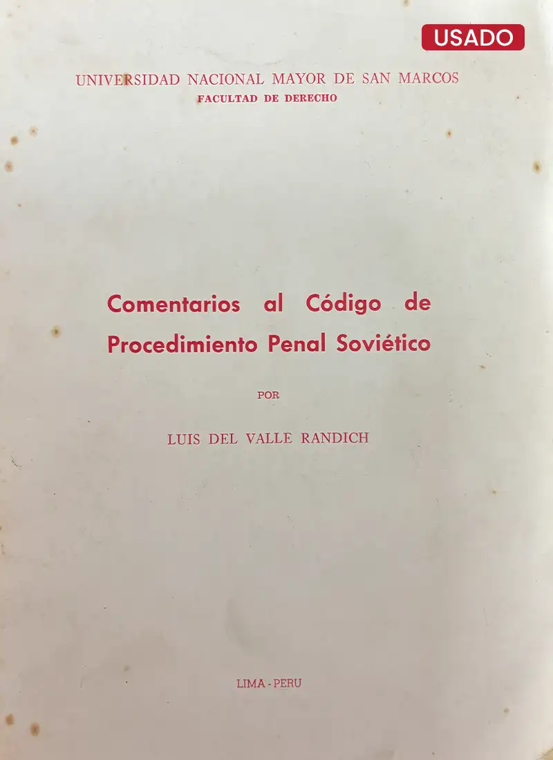 COMENTARIOS AL CÓDIGO DE PROCEDIMIENTO PENAL SOVIÉTICO