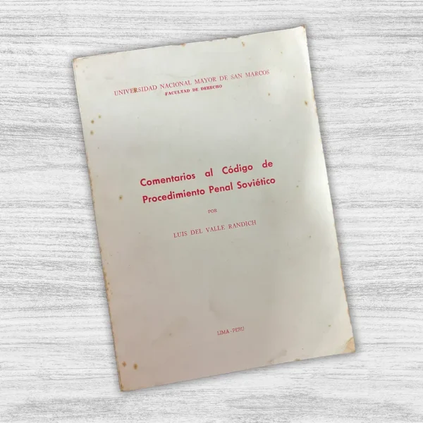 COMENTARIOS AL CÓDIGO DE PROCEDIMIENTO PENAL SOVIÉTICO - Imagen 3