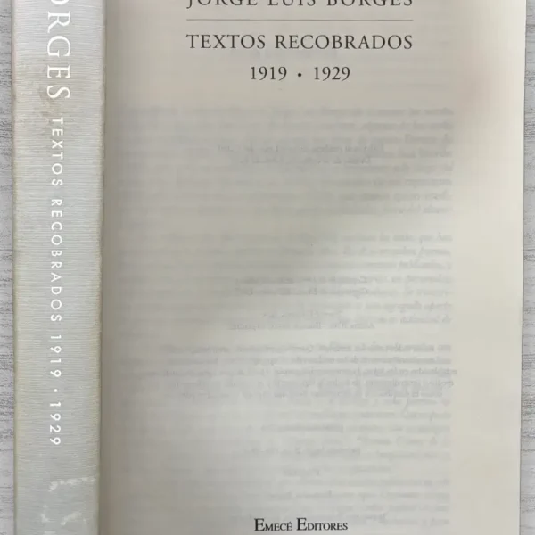 TEXTOS RECOBRADOS (1919-1929)