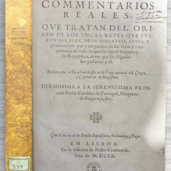 COMENTARIOS REALES DE LOS INCAS (EDICIÓN FACSÍMIL)