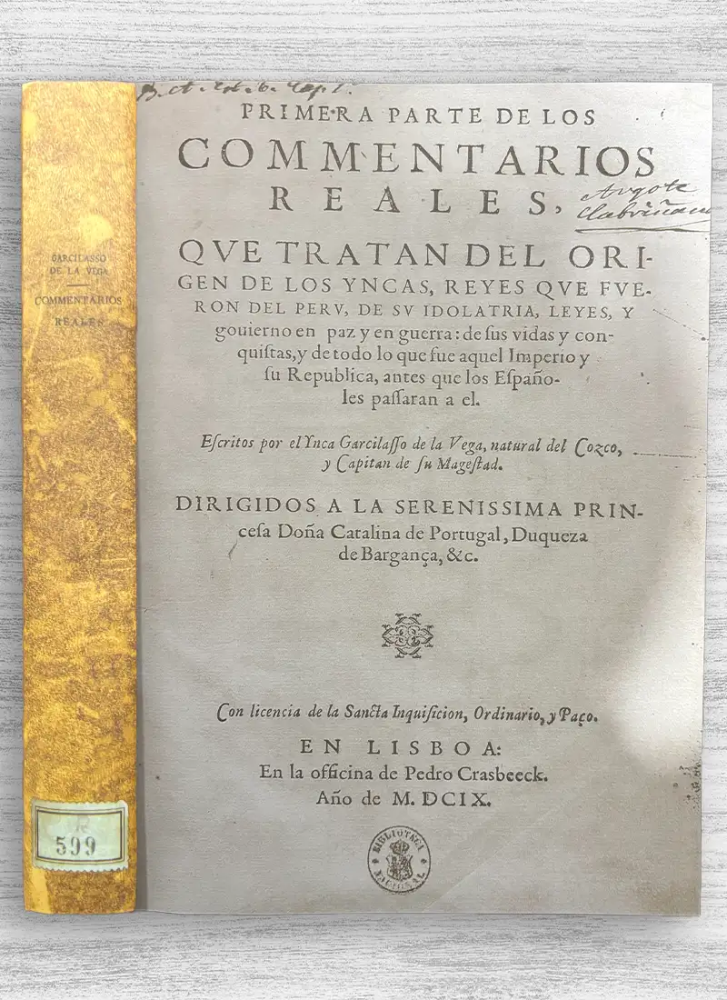 COMENTARIOS REALES DE LOS INCAS (EDICIÓN FACSÍMIL)