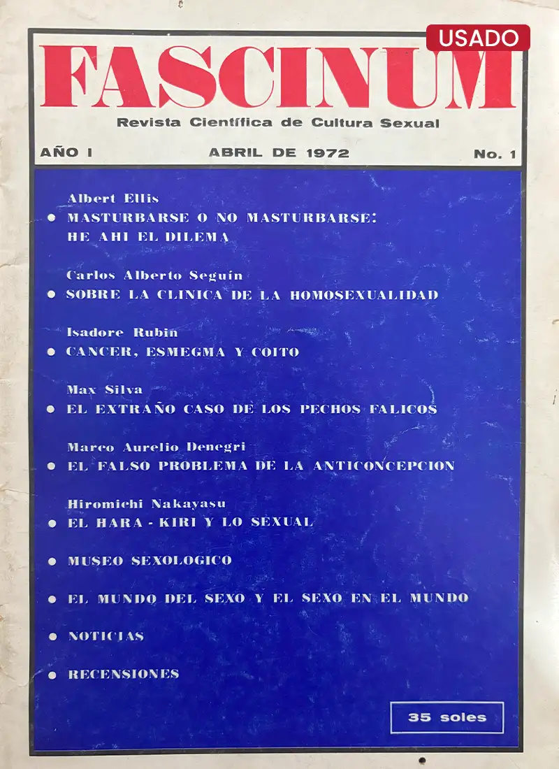 FASCINUM REVISTA CIENTÍFICA DE CULTURA SEXUAL AÑO I NUM. 1