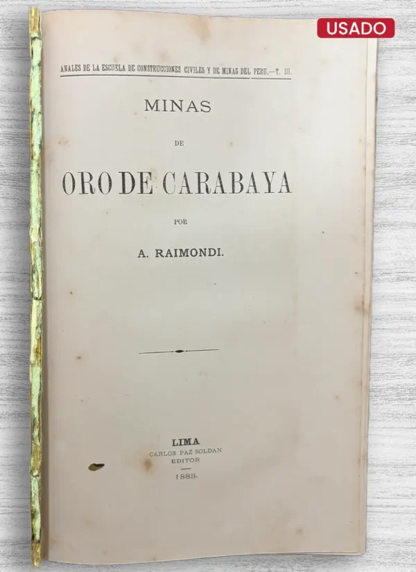 MINAS DE ORO DE CARABAYA