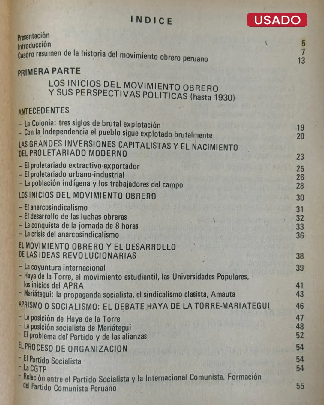 HISTORIA DEL MOVIMIENTO OBRERO EN EL PERÚ, DE 1890 A 1977 - Imagen 3