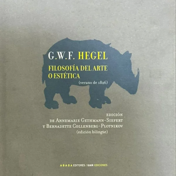 FILOSOFÍA DEL ARTE O ESTÉTICA (VERANO DE 1826)