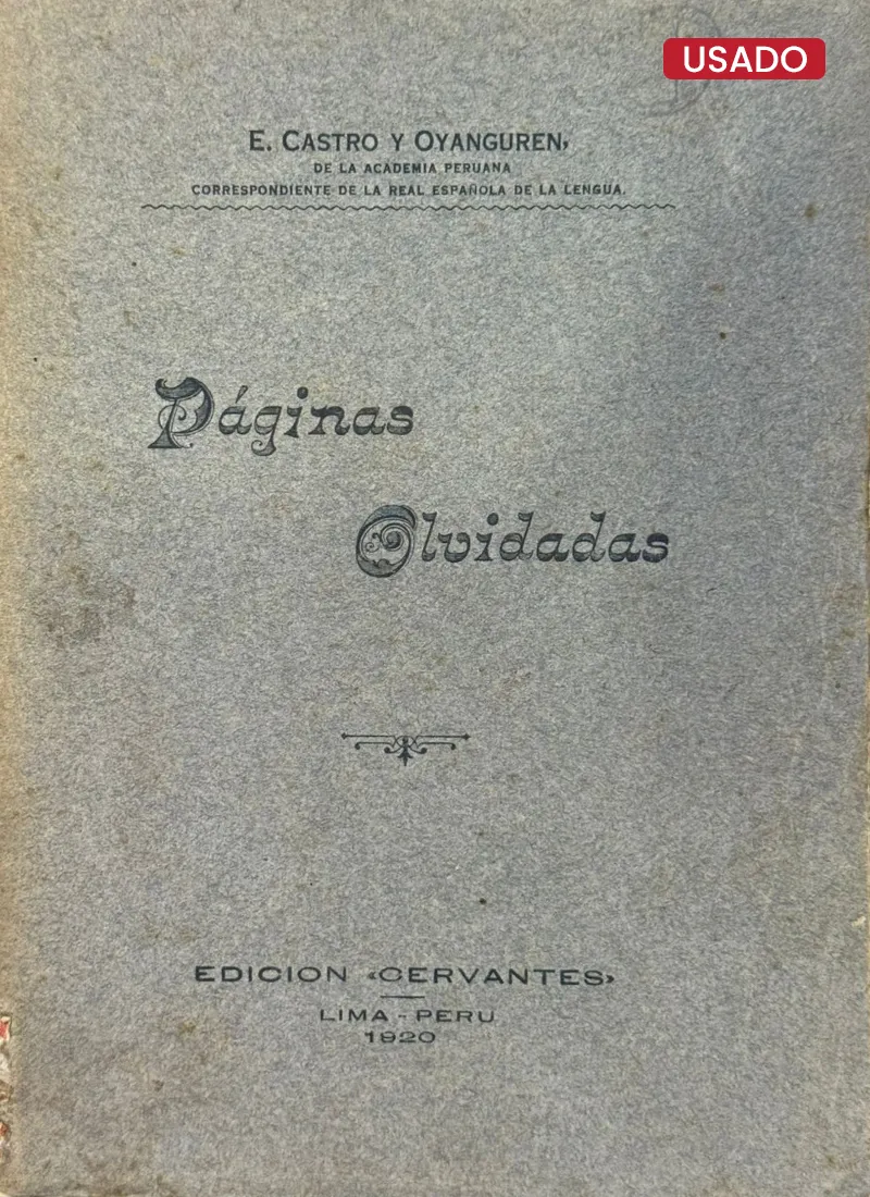 PÁGINAS OLVIDADAS