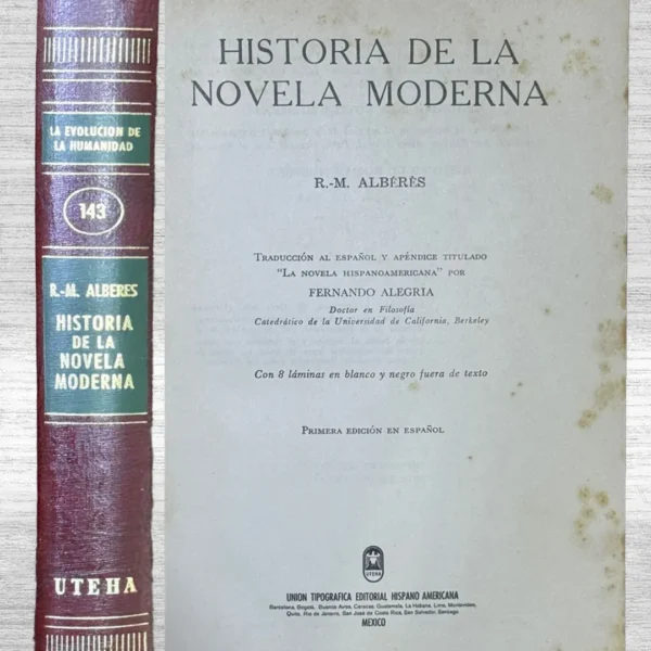 HISTORIA DE LA NOVELA MODERNA