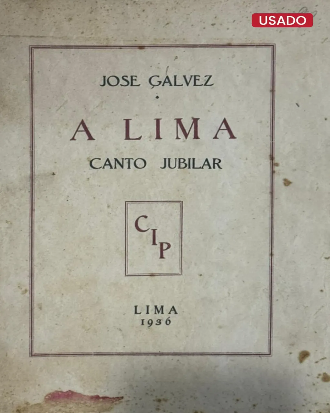 A LIMA. CANTO JUBILAR