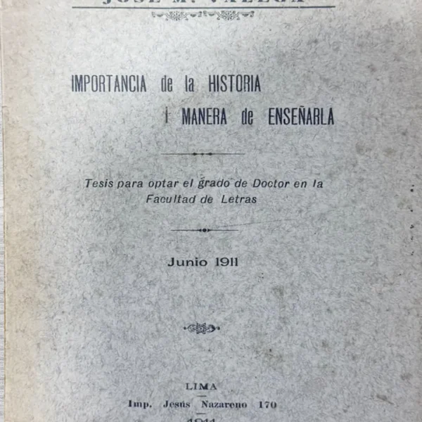 IMPORTANCIA DE LA HISTORIA I MANERA DE ENSEÑARLA