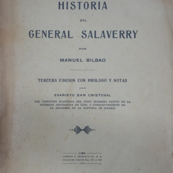 HISTORIA DEL GENERAL SALAVERRY