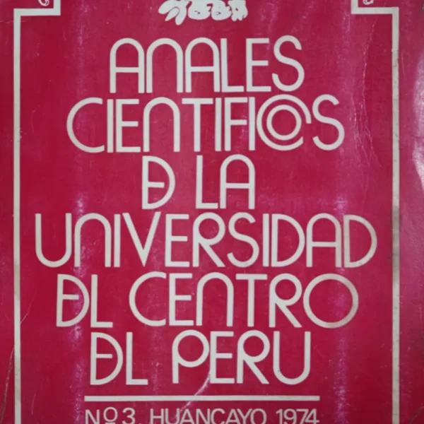 ANALES CIENTÍFICOS DE LA UNIVERSIDAD DEL CENTRO DEL PERÚ – N° 3