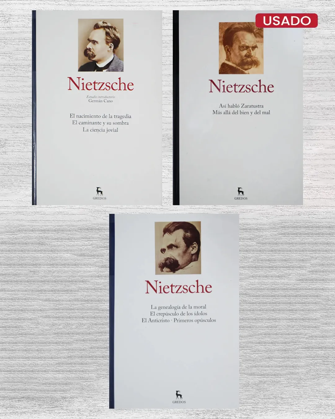 NIETZSCHE. 3 TOMOS (EDICIÓN GREDOS)