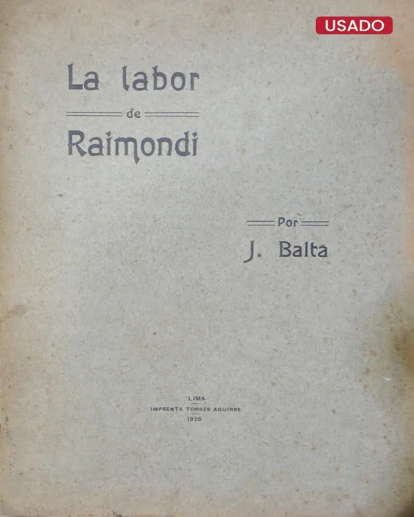 LA LABOR DE RAIMONDI