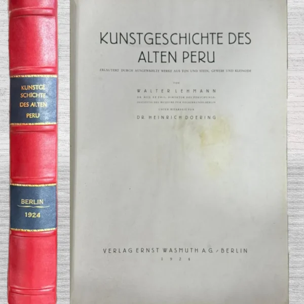 KUNSTGESCHICHTE DES ALTEN PERU (TEXTO EN ALEMÁN)