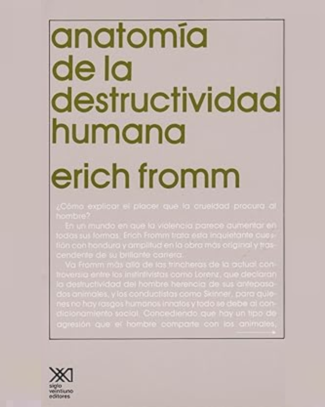 Anatomía de la destructividad humana