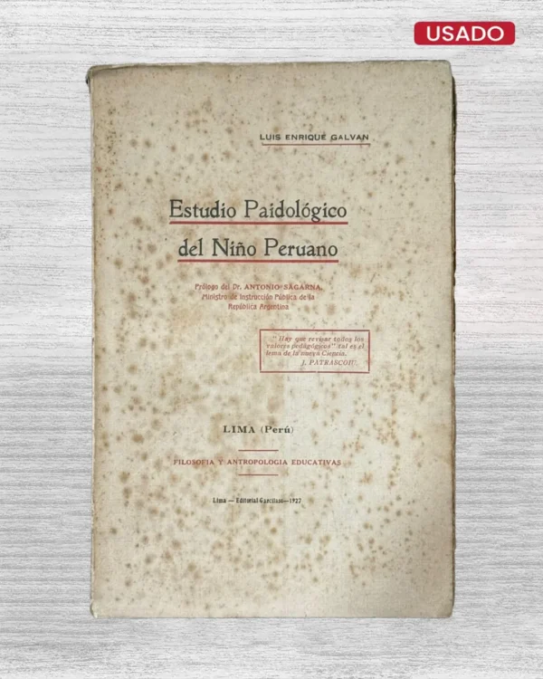 ESTUDIO PAIDOLOGICO DEL NIÑO PERUANO