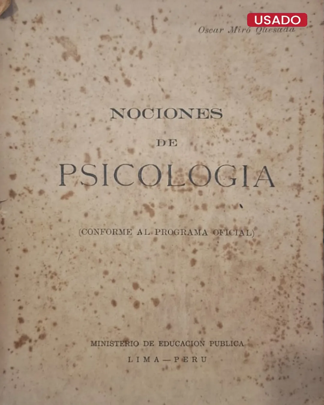 NOCIONES DE PSICOLOGÍA (CONFORME AL PROGRAMA OFICIAL)