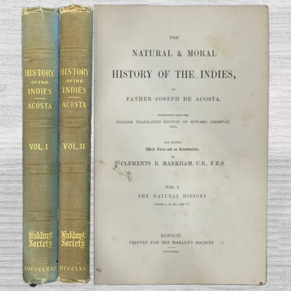 THE NATURAL & MORAL HISTORY OF THE INDIES (2 VOLUMENES) – TEXTO EN INGLÉS