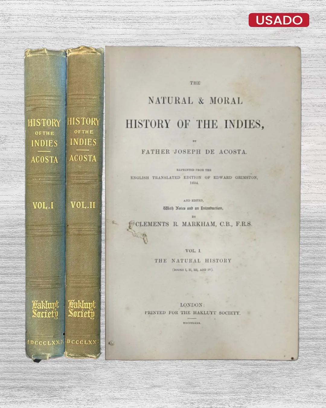 THE NATURAL & MORAL HISTORY OF THE INDIES (2 VOLUMENES) - TEXTO EN INGLÉS