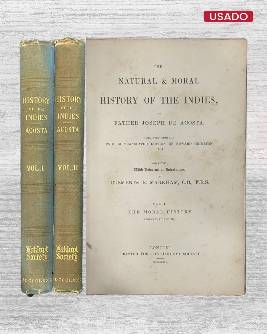 THE NATURAL & MORAL HISTORY OF THE INDIES (2 VOLUMENES) - TEXTO EN INGLÉS - Imagen 3