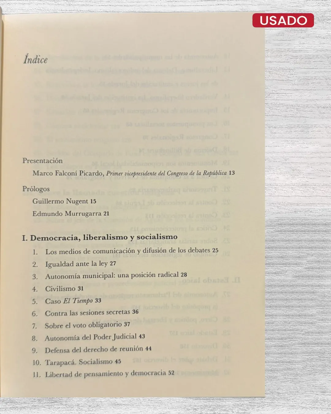 JOSÉ ANTONIO ENCINAS, POR LA LIBERTAD DE PENSAMIENTO (DISCURSOS PARLAMENTARIOS) – TOMO I - Imagen 2
