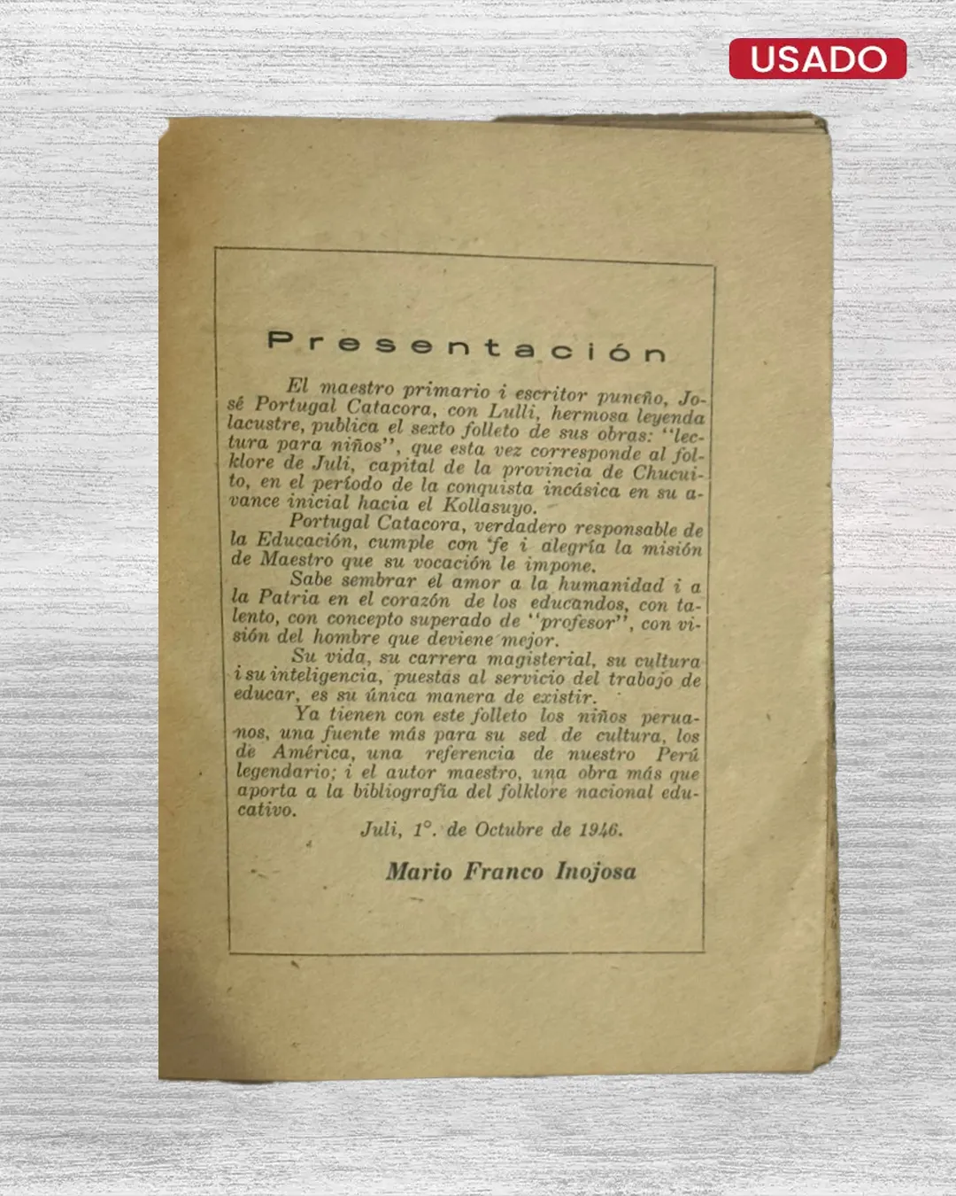 LULLI: EL AVE SÍMBOLO DE LA PAZ (LEYENDA HISTÓRICO SOBRE EL ORIGEN DE LA CIUDAD DE JULI) – LECTURA PARA NIÑOS, Nº 6 - Imagen 2