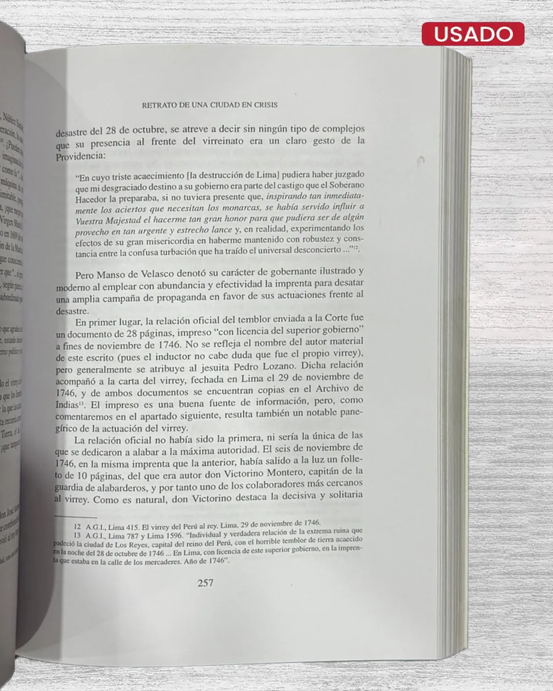 RETRATO DE UNA CIUDAD EN CRISIS: LA SOCIEDAD LIMEÑA ANTE EL MOVIMIENTO SÍSMICO DE 1746” - Imagen 4