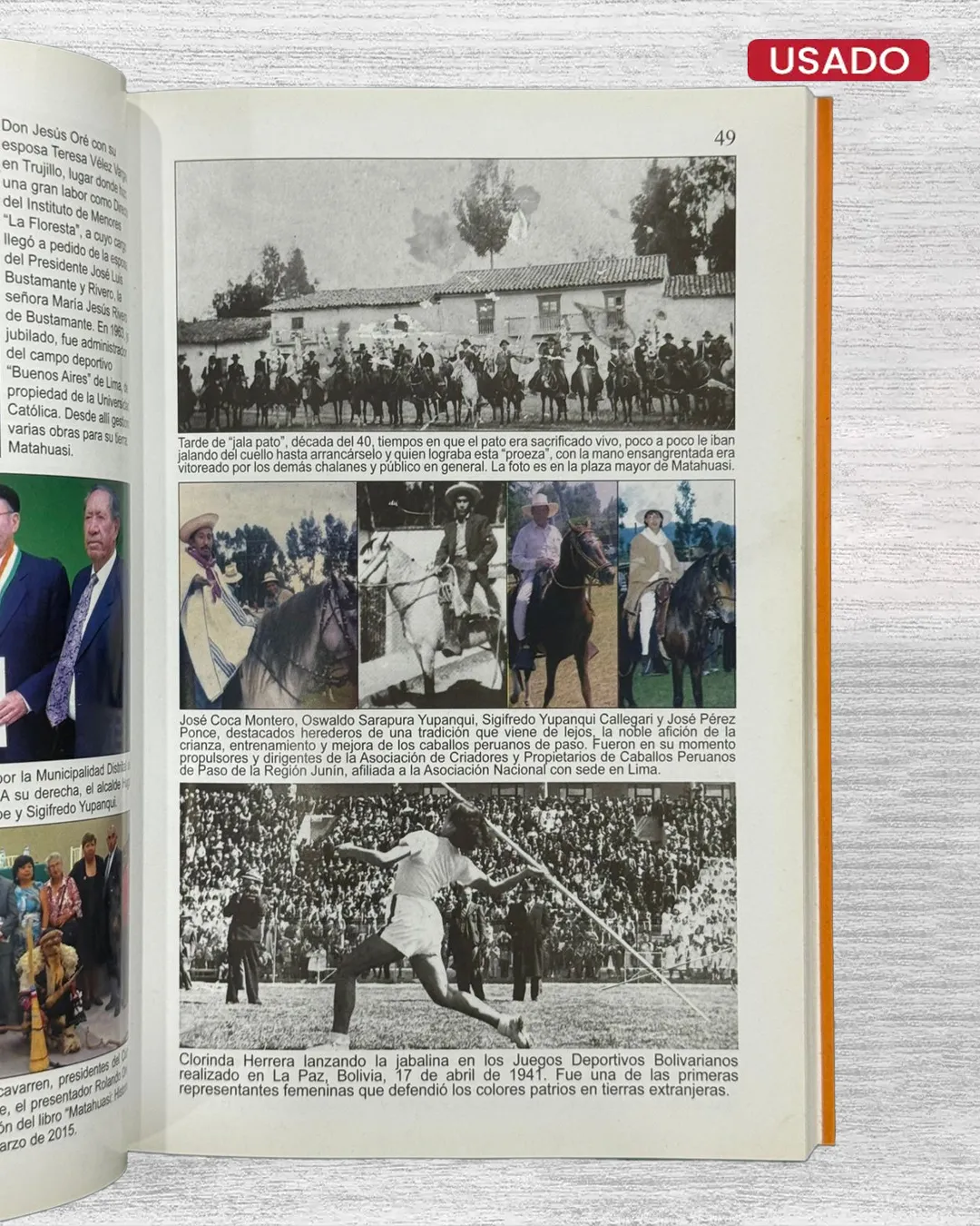 MATAHUASI: HISTORIA Y LA DANZA DE LOS AUQUINES / PAISAJES DE MATAHUASI, NOTAS PERIODSITICAS Y CORRESPONDENCIA (TOMO I Y TOMO II) - Imagen 3