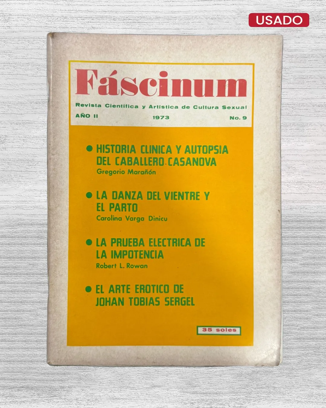 FÁSCINUM: REVISTA CIENTIFICA Y ARTISTICA DE CULTURA SEXUAL -DEL NUMERO 2 AL NUMERO 10 - Imagen 9