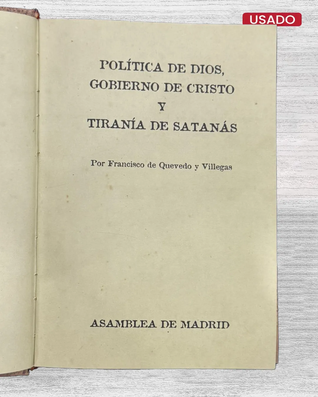 POLÍTICA DE DIOS, GOBIERNO DE CRISTO Y TIRANÍA DE SATANÁS