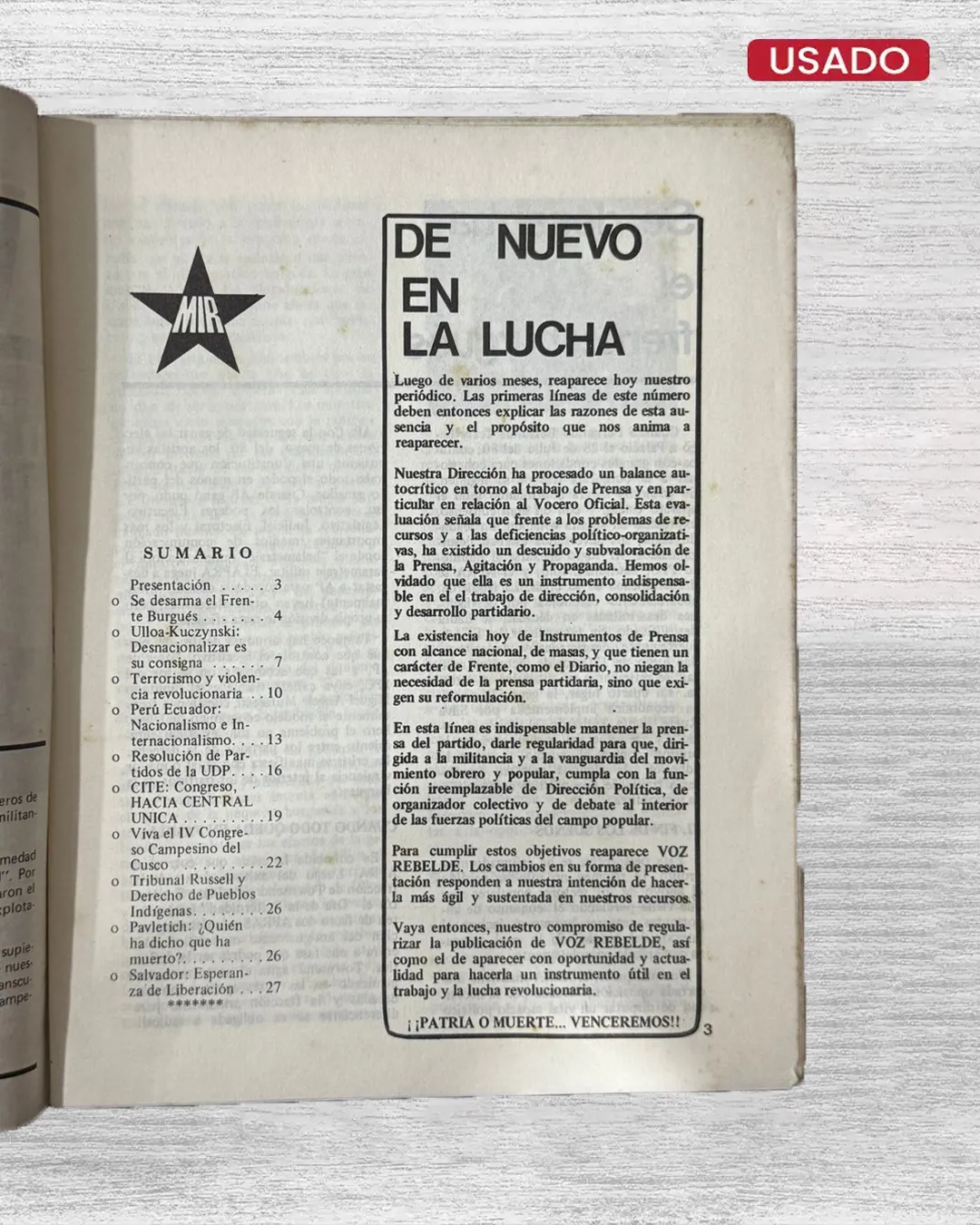 MIR – VOZ REBELDE. CONTRA ULLOA Y KUCZYNSKI: MOVILIZACIÓN REVOLUCIONARIA DE MASAS - Imagen 2