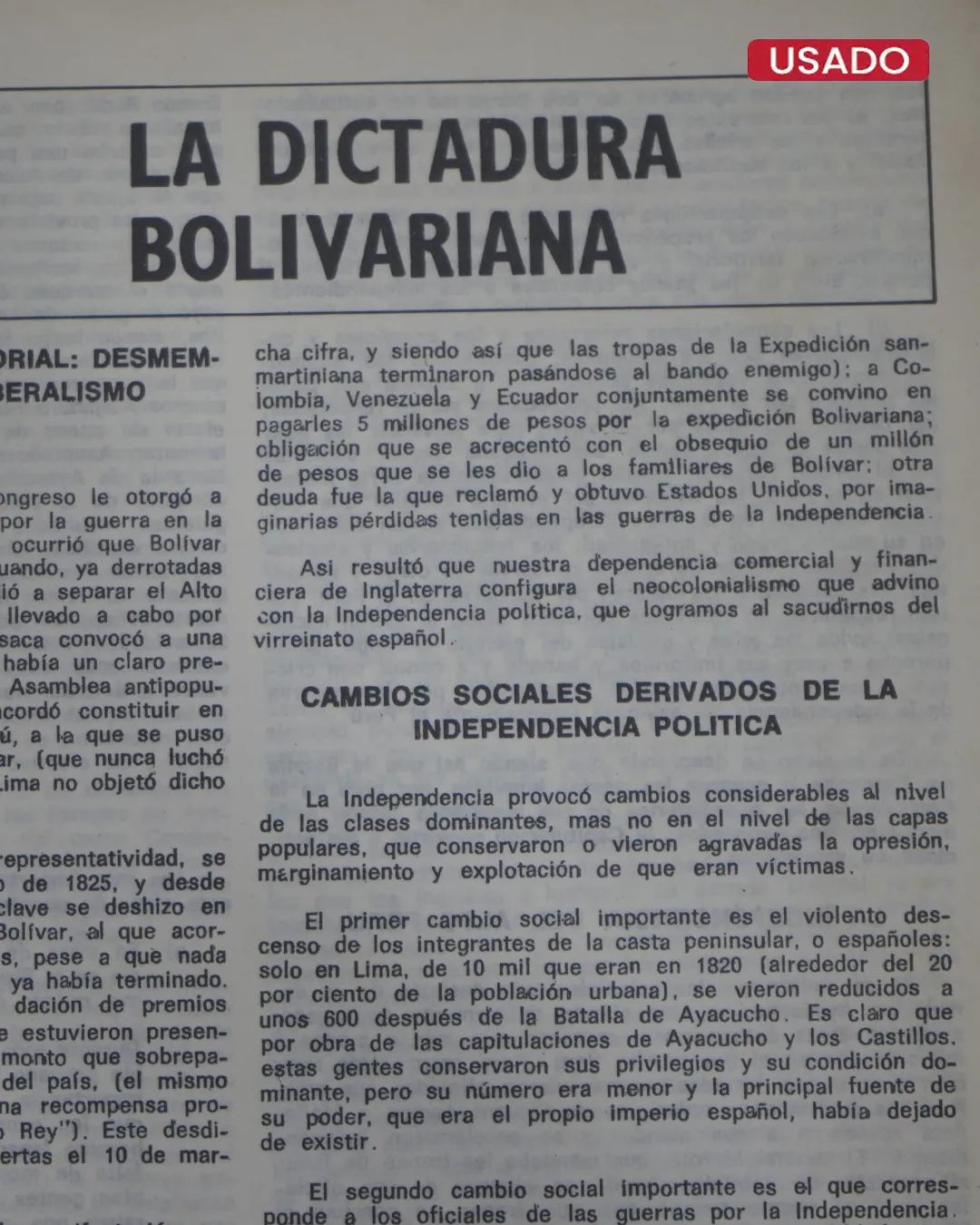 GRANDEZAS Y MISERIAS DE LA INDEPENDENCIA - Imagen 2