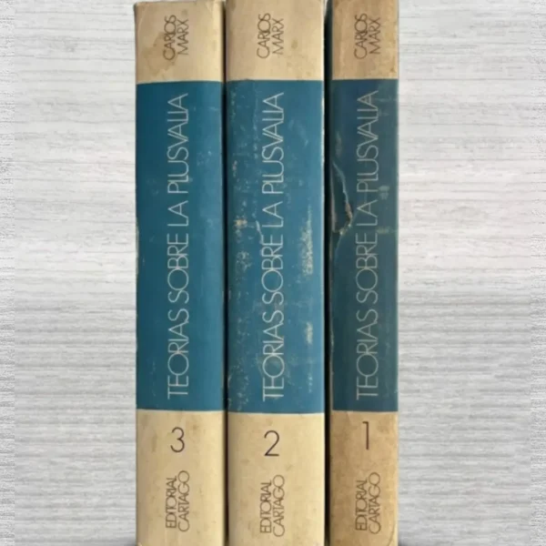 TEORÍA SOBRE LA PLUSVALÍA. TOMO 1, 2 Y 3