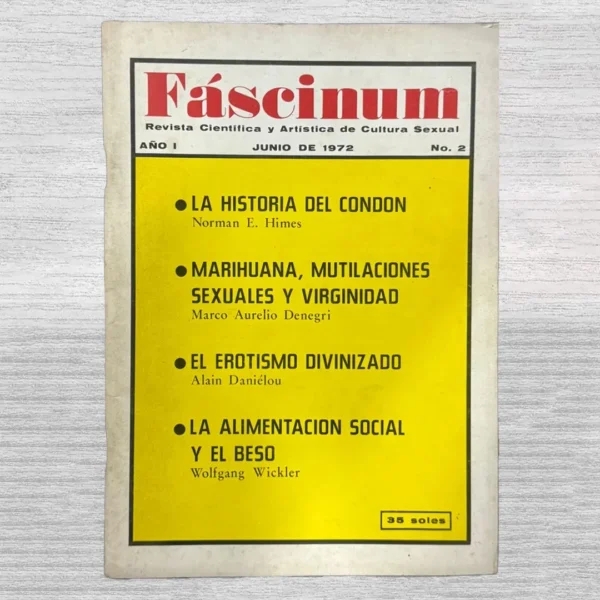 FÁSCINUM: REVISTA CIENTÍFICA Y ARTÍSTICA DE CULTURA SEXUAL – AÑO I – Nº 2