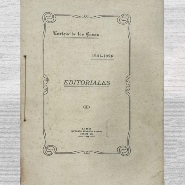 EDITORIALES (1921-1926)