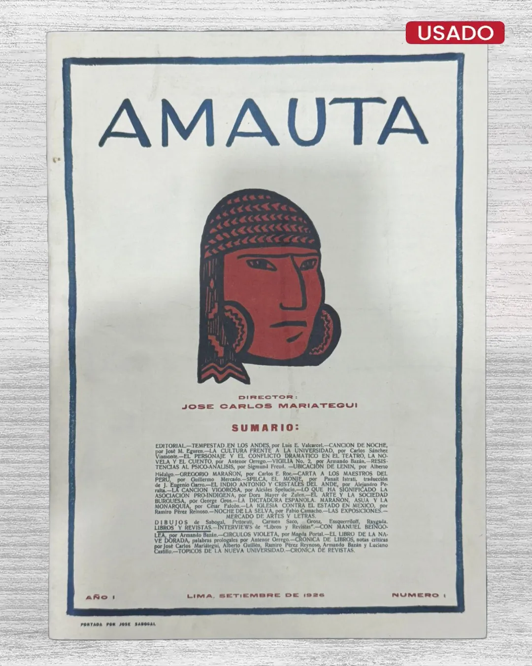 AMAUTA AÑO I – NUMERO I (SEMINARIO DIRIGIDO POR JOSE CARLOS MARIATEGUI)